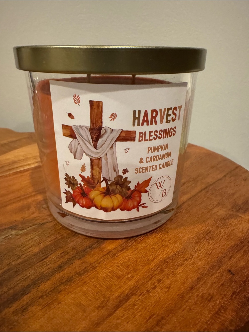 Harvest Blessings Pumpkin & Cardamom Scented Candle